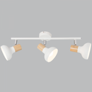S401/3 Bright Star WHITE WHITE,WOOD,POLISH CHR SPOT 3X40WSES BAR 450MM