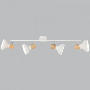 S401/4 Bright Star WHITE WHITE,WOOD,POLISH CHR SPOT 4X40WSES BAR 700MM