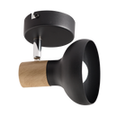 S402/1 Bright Star BLACK BLACK,WOOD,POLISH CHR SPOT 1X40WSES BASE 80MM
