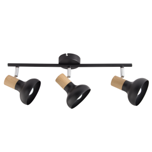 S402/3 Bright Star BLACK BLACK,WOOD,POLISH CHR SPOT 3X40WSES BAR 450MM