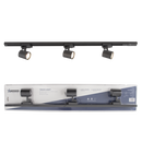 S410/3 Bright Star BLACK BLISTER PACK TRACK LIGHT 3XGU10 MAX40W 1000MM