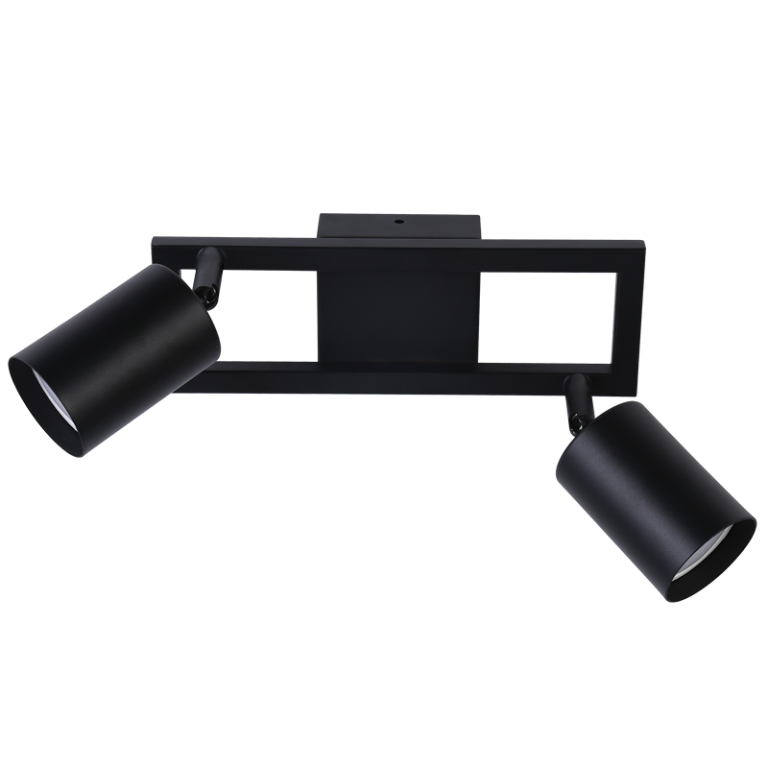 S413/2 Bright Star BLACK BLACK SPOTLIGHT 2X50W GU10 240MMX80MM