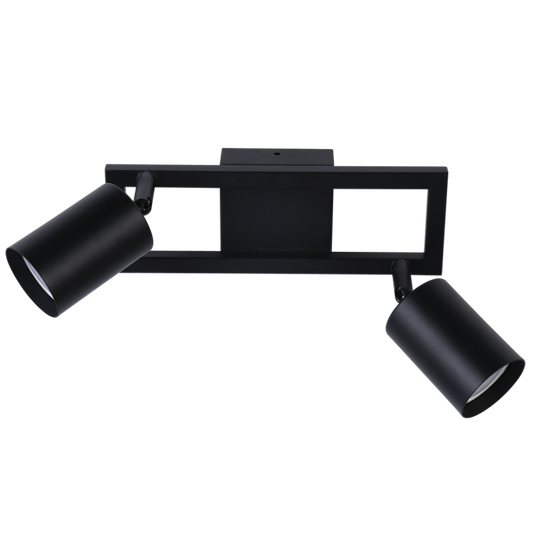S413/2 Bright Star BLACK BLACK SPOTLIGHT 2X50W GU10 240MMX80MM