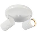 S415/2 Bright Star WHITE MATT WHITE SPOT 2X50W GU10 ROUND BASE 200MM