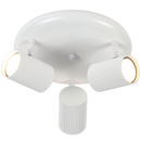 S415/3 Bright Star WHITE MATT WHITE SPOT 3X50W GU10 ROUND BASE 250MM