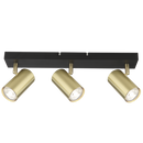 S418/3 Bright Star BK/GD BK/GD-BLACK BAR GOLD SPOT 3X50W GU10 410X60MM