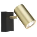 S418/1 Bright Star BK/GD BK/GD-BLACK BAR GOLD SPOT 1X50W GU10 90X70MM