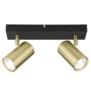S418/2 Bright Star BK/GD BK/GD-BLACK BAR GOLD SPOT 2X50W GU10 260X60MM