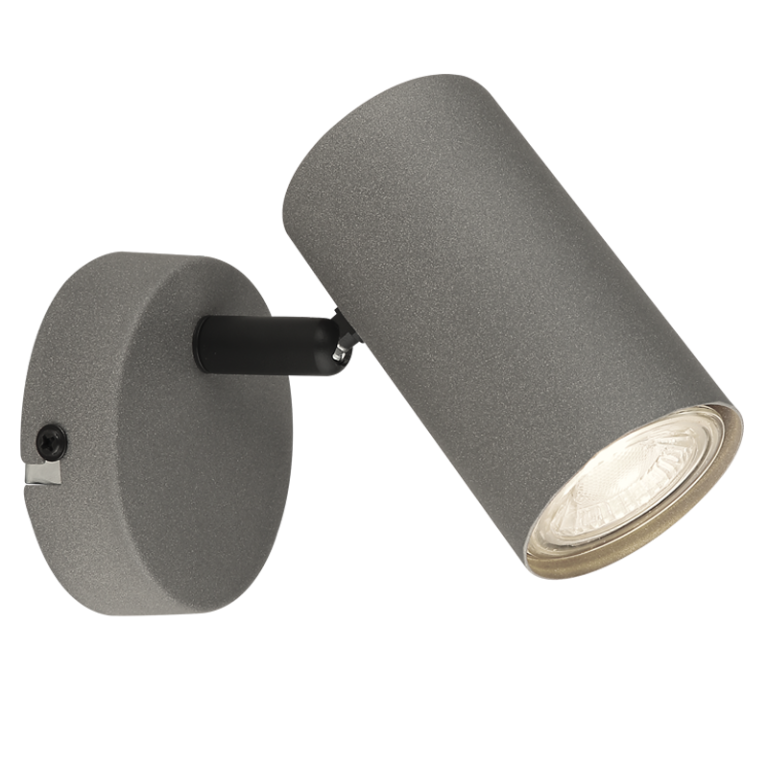 S419/1 Bright Star SANDY SANDY GREY METAL SPOT 1X50W GU10 BASE 80MM