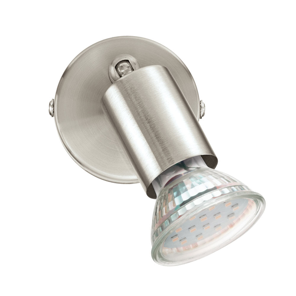Eurolux Buzz 1-Light 3W GU10 LED Spotlight (Matte Black Finish) – S421B