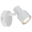 S421/1 Bright Star WHITE WHITE SPOTLIGHT 1X50W GU10 LED BASE 80MM