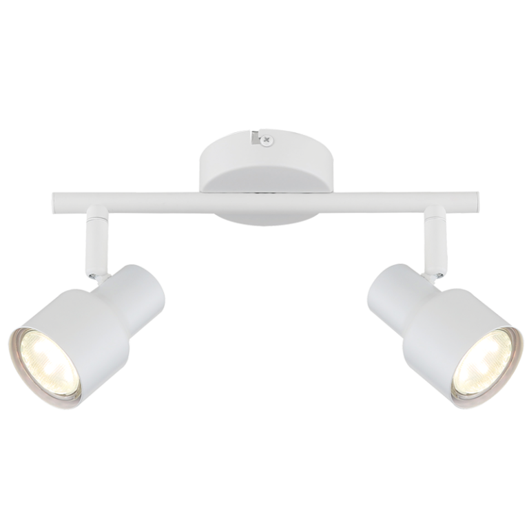 S421/2 Bright Star WHITE WHITE SPOTLIGHT 2X50W GU10 LED BAR 250MM