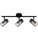 S422/3 Bright Star BLACK BLACK SPOTLIGHT 3X50W GU10 LED BAR 450MM