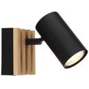 S423/1 Bright Star WOOD WOOD SPOTLIGHT 1X50W GU10 LED BASE 90X80MM