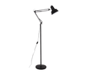 SL086 Bright Star BLACK METAL FLOOR LAMP MOVABLE ARMS 1X60W ES 1930MM