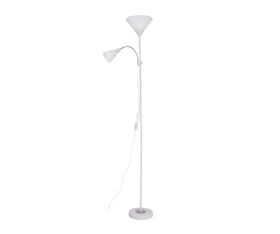 SL087 Bright Star WHITE MOTHER& SON - PVC COVER1X40W SES +1X60W ES 1790MM