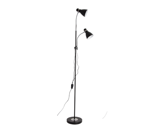SL089 Bright Star BLACK METAL POLISH CHR GOOSENECK 2X60W ES 1630MM