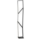 SL407 Bright Star BLACK 24W LED ALU & PC FLOOR LAMP 3000K FOOT SWITCH