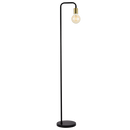 SL408 Bright Star BLACK METAL FLOOR LAMP FOOT SWITCH 1X40W ES 1500MM
