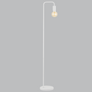 SL409 Bright Star WHITE METAL FLOOR LAMP FOOT SWITCH 1X40W ES 1500MM