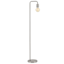 SL410 Bright Star SATIN METAL FLOOR LAMP FOOT SWITCH 1X40W ES 1500MM