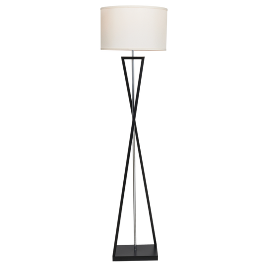 SL420 Bright Star BLACK BLACK METAL BEIGE SHADE FOOT SWITCH 1X40W ES