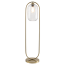 SL422 Bright Star BRASS BRASS WAVY GLS FOOT SWITCH 1X40W ES 1000MM