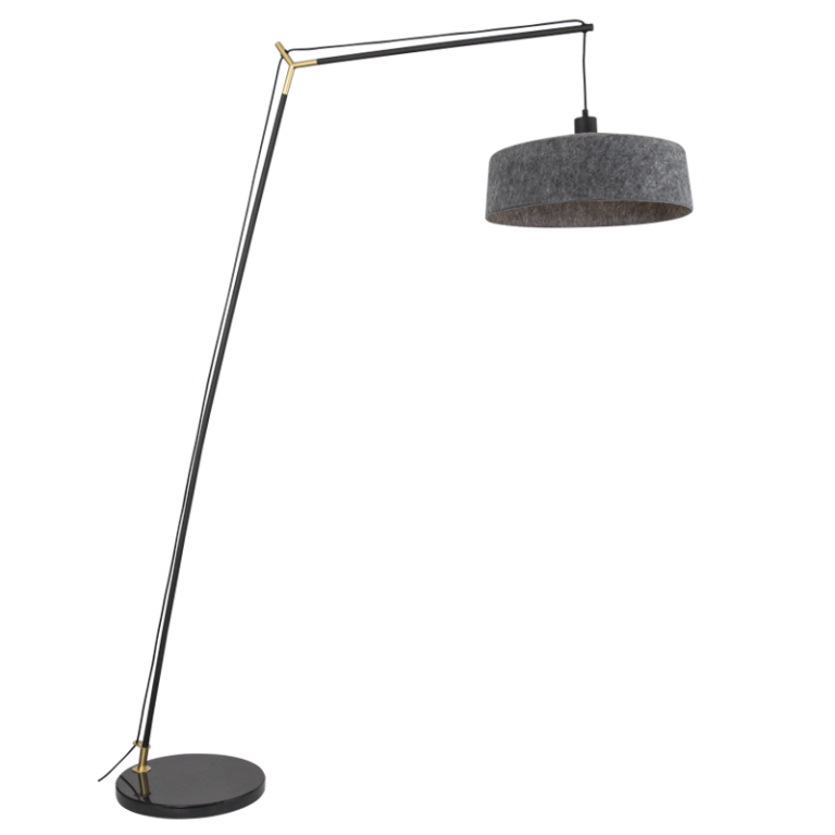 SL430 Bright Star BLACK GREY FELT SHADE METAL&PET FLOOR FOOT SWITCH 1X60W