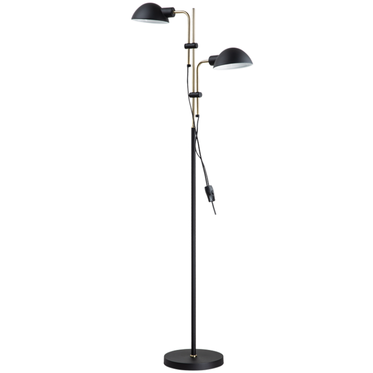 SL433 Bright Star BLACK BLACK METAL2X MOVABLE ARM 2X40W ES 1500MM ADJ