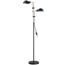 SL433 Bright Star BLACK BLACK METAL2X MOVABLE ARM 2X40W ES 1500MM ADJ