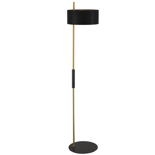 SL442 Bright Star BK/GD BLACK METAL STANDING LAMP 2X60W ES
