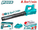 Total 20v P20s Lithium-ion Blower Kit 8.5m³/min Tabli203235