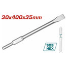 Total Sds Hex Chisel 30X400Mmx35Mm Flat Bit Professional TAC15333012