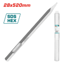Total Sds Hex Chisel 28X520Mm Pointed Bit Professional TAC15342811