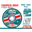Total 100Pc 115Mm Abrasive Metal Cutting Disc Set In Tin Can Professional TAC210115100