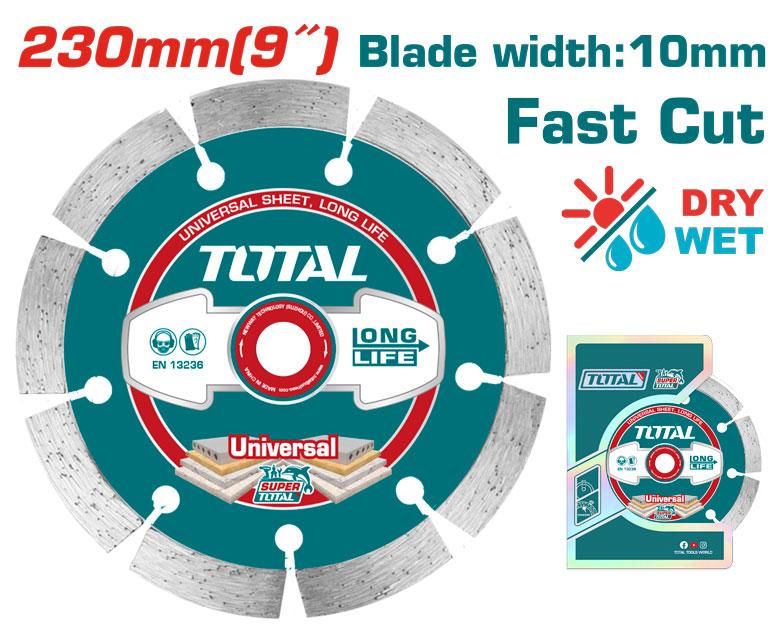 Total 230Mm Wet/Dry Diamond Disc Each Professional TAC2112303