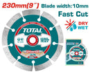 Total 230Mm Wet/Dry Diamond Disc Each Professional TAC2112303