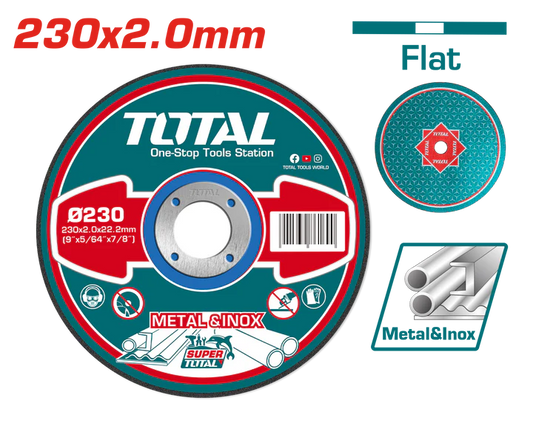 Total 230Mmx2.0Mm Abrasive Metal Cutting Disc Each Professional TAC2202301