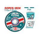 Total 50Pc 115Mm Abrasive Metal Cutting Disc Set In Plastic Box Professional TAC22111550