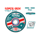 Total 10Pc 115Mm Abrasive Metal Cutting Disc Set In Tin Can Professional TAC2211155