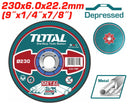 Total 230Mm Abrasive Metal Grinding Disc Each Professional TAC2232301