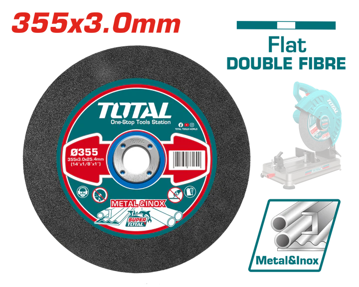Total 355X3.0Mm Abrasive Metal Cutting Disc Each Professional TAC2303558