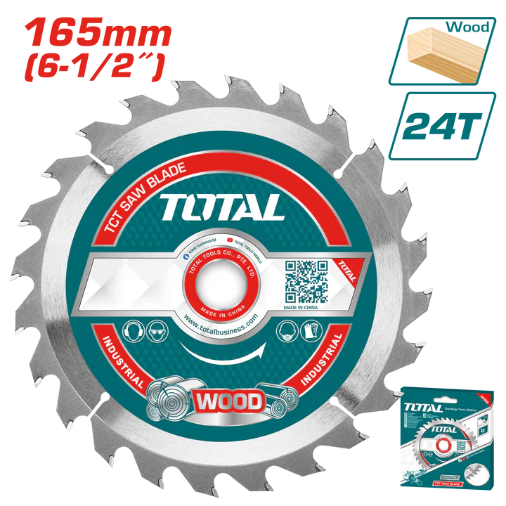 Total 165Mm Tct Saw Blade Each 24Teeth Professional TAC2323111
