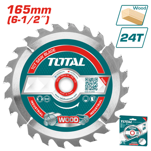 Total 165Mm Tct Saw Blade Each 24Teeth Professional TAC2323111