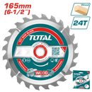 Total 165Mm Tct Saw Blade Each 24Teeth Professional TAC2323111