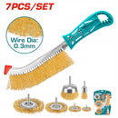 Total 7 Pcs Wire Brush Set Professional TAC310071
