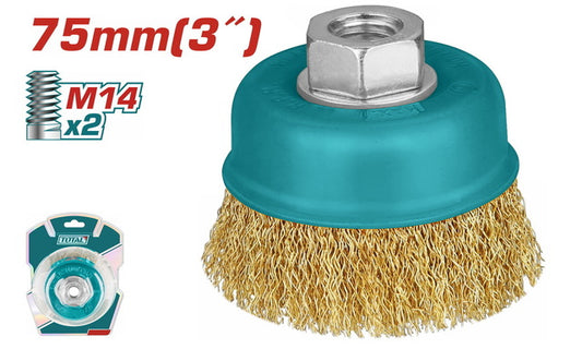Total Wire Cup Brush 3"/75Mm Professional TAC31031