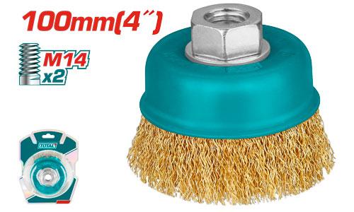 Total Wire Cup Brush 4"/100Mm Professional TAC31041