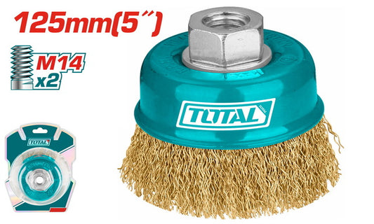 Total Wire Cup Brush 5"/125Mm Professional TAC31051