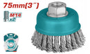 Total Wire Cup Brush 3"/75Mm Professional TAC32031